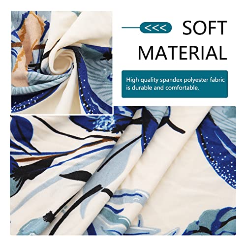 hyha Printing Sofa Couch Cushion Covers, Replacement Individual Seat Cushion Covers, Magic Sofa Covers Washable for Sectional Pets, Pattern Sofa Slipcovers (1 Cushion Loveseat, Sand Wavy)