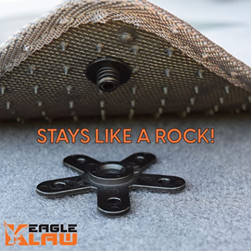 Eagle Klaw 2.0 Floor Mat Clips (8 Sets) for Car Mats and Floor Liners - Made in USA Car Accessories - Beige - 4 Car Floor Mats kit Without Cutter