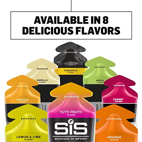 Science in Sport Energy Gel Pack, SIS Isotonic Energy Gel, 22g Fast Acting Carbs, Performance & Endurance Gels, Lemon & Lime Flavor - 2 Fl Oz (Pack of 6)