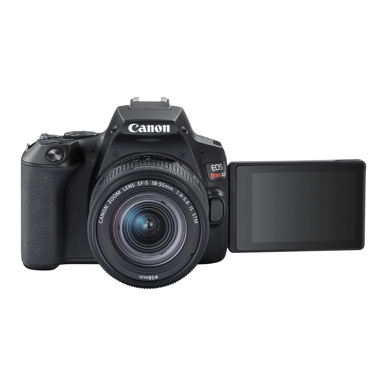 CANON EOS Rebel SL3 DSLR Camera, Built-in Wi-Fi, Dual Pixel CMOS AF and 3.0 inch Vari-Angle Touch Screen, Body, Black