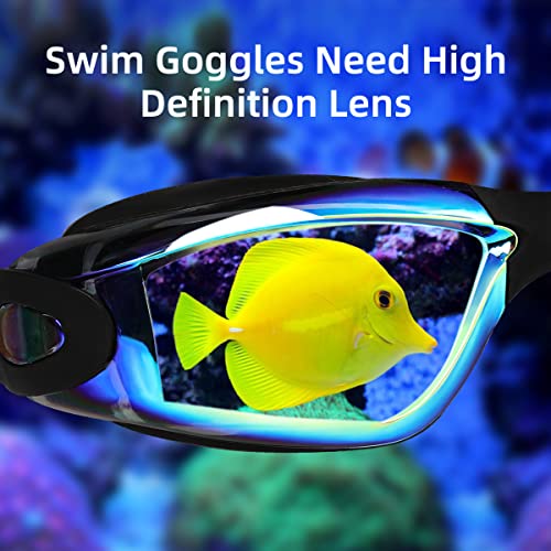 LOCONHA Swim Goggles, 2 Pack Swimming Goggles Anti Fog No Leaking For Adult Women Men Youth