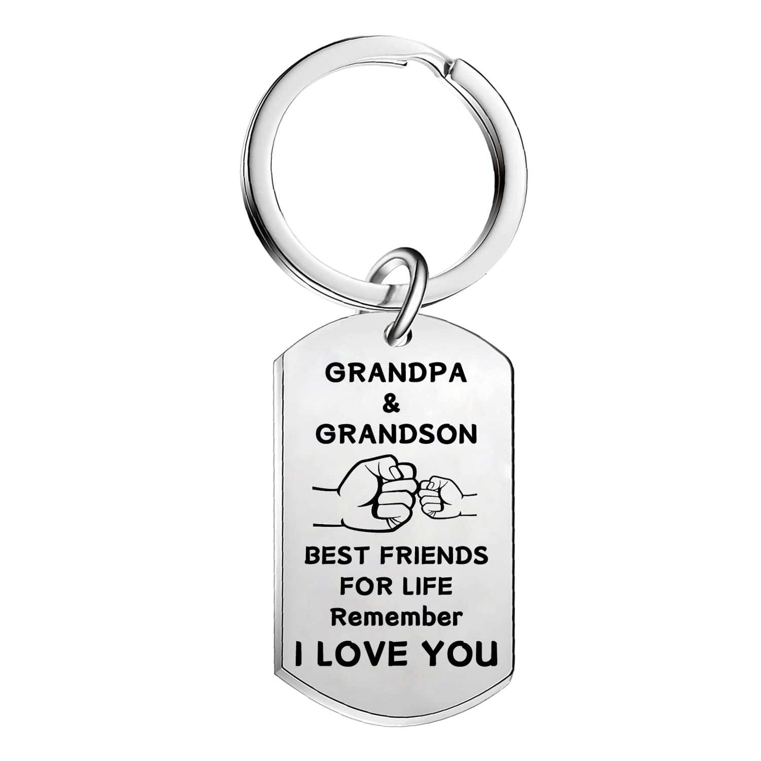 Grandpa keychain Fathers Day Birthday Gifts For Grandpa Grandfather From Granddaughter Grandson Grandpa Gifts (Grandpa Grandson)