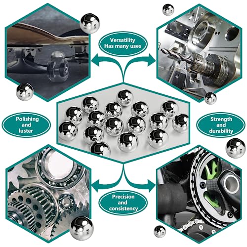 ZYsteelball-(50pcs, 12mm) Chrome Steel Bearing Balls Precision Ball G25