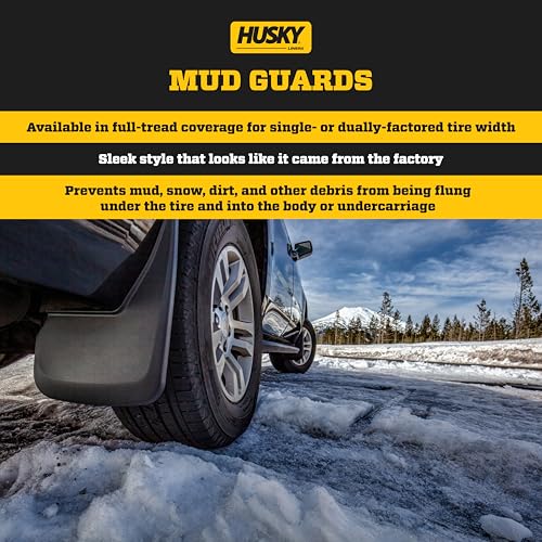 Husky Liners — Front Mud Guards | Fits 2019-2024 Ram 1500 w/OEM Fender Flares, Front Set - Black, 2 Pc | 58131