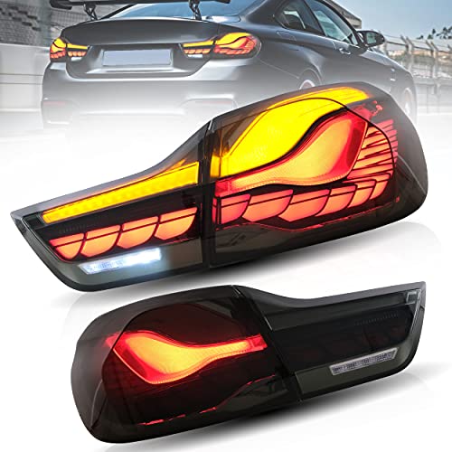 VLAND OLED Taillight Fit For BMW 4 Series(F32, F33, F36) 2014-2020 BMW M4(GTS, F82, F83), Sedan/Coupe/Convertible, Smoked