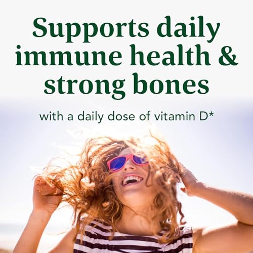 MegaFood Vitamin D3 2000 IU (50 mcg) - Vitamin D Supplements With Real Food, Immune Support, Supports Bones, Teeth & Muscles, Vegetarian, Certified Non-GMO, Kosher – 90 Tablets, 90 Servings