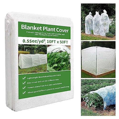 EXTRAEASY Plant Covers Freeze Protection 10ft x 20ft,Garden Floating Row Covers for Raised Beds/Vegetables Insect/Winter Frost,Frost Cloth Plant Freeze Protection (10x20ft, 0.75oz/yd²)