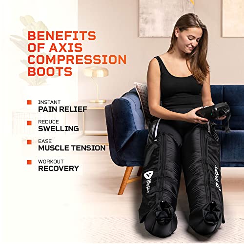 LifePro Air Sequential Leg Compression Massager Boots - FSA-HSA Approved Air Sequential Compression Device for Legs, Calf, Thigh and Foot -Air Compression Leg Massager for Circulation and Pain Relief