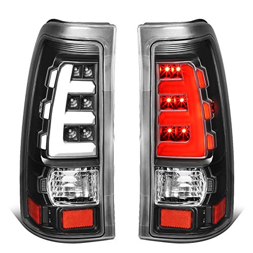 DNA MOTORING TL-ZTL-001-CH Tail Light Assembly Driver & Passenger Side [Compatible with 99-02 Silverado 1500 2500 3500 HD / 99-03 Sierra 1500 2500 HD]