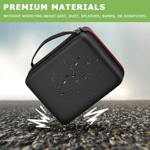 ALKOO Case Compatible with Canon SELPHY CP1500/CP1300/ CP1200 Wireless Compact Photo Printer and Color Ink and Paper Set/Battery- Organizer Storage Bag Only (Black)