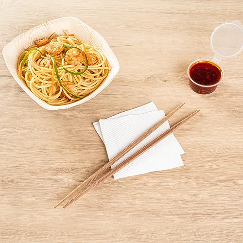 Restaurantware Bambuddha 9.5 Inch To Go Chopsticks 100 Durable Bamboo Chopsticks - With Paper Band Brown Bamboo Premium Chopsticks For All Kinds Of Foods Ideal For Cafes And Restaurants