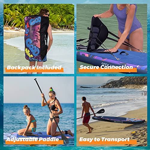 Overmont Graffiti PADDLEBOARD 10’6x33’’ Inflatable, Lightweight & Foldable with Accessories, OM-SUP Model