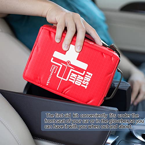 Small First aid Kits,Travel First Aid Kit with Labelled Compartments Molle System Compact Medical Kit for Car, Hiking, Backpacking, Camping, and Cycling