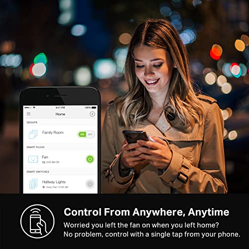 Kasa Smart Plug Ultra Mini 15A, Smart Home Wi-Fi Outlet Compatible with Alexa, Google Home & IFTTT, No Hub Required, UL Certified, 2.4G WiFi Only, 2-Pack(EP10), White