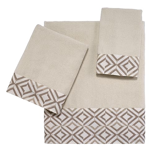 Avanti Linens Bathroom Decor Harlow Collection, Hand Towel, Ivory
