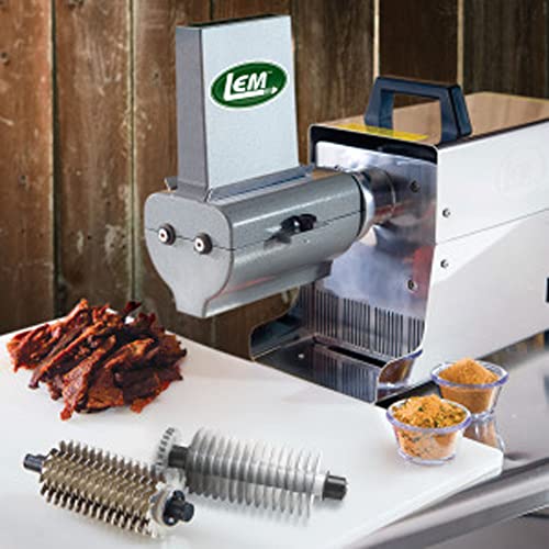 LEM Products BigBite 2-in-1 Jerky Slicer and Tenderizer, Aluminum and Stainless Steel