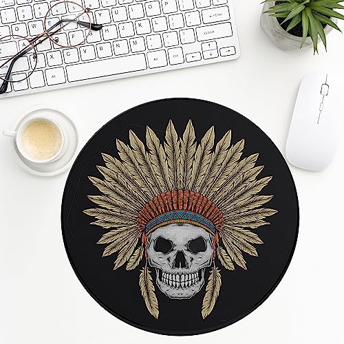 Mouse Pad，Sloth Figure Character Funny Round Mousepad with Design，Small Non-Slip Rubber Gaming Pads，Office Dorm Computer Laptop Mouse pad 7.9 x 7.9 Inch