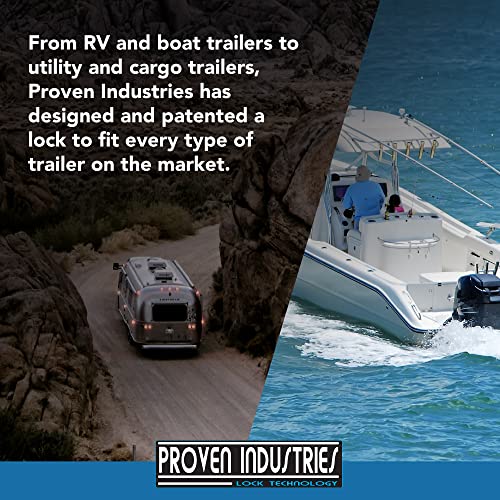 Proven Industries Model 2516-AS Trailer Lock, Fits (1997-2019) 2 5/16-Inch Airstream Couplers, Made in The USA (Black)