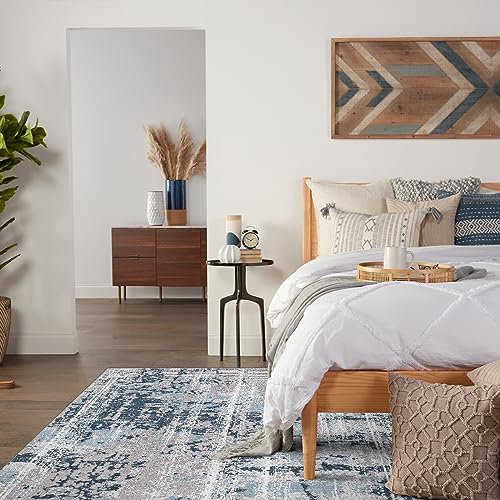 QD-Udreamy 5x7 Area Rugs - Machine Washable Area Rugs 5x7 for Living Room, Soft Washable Rugs 5x7, Non-Slip Washable Area Rug, Stain Resistant Abstract Low Pile Thin Washable Rug 5x7