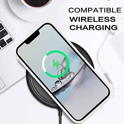 BENTOBEN Compatible with iPhone 14 Case, Liquid Silicone Gel Rubber Bumper Microfiber Lining Hard Back Shockproof Protective Phone Cover for iPhone 14 6.1",Light Blue