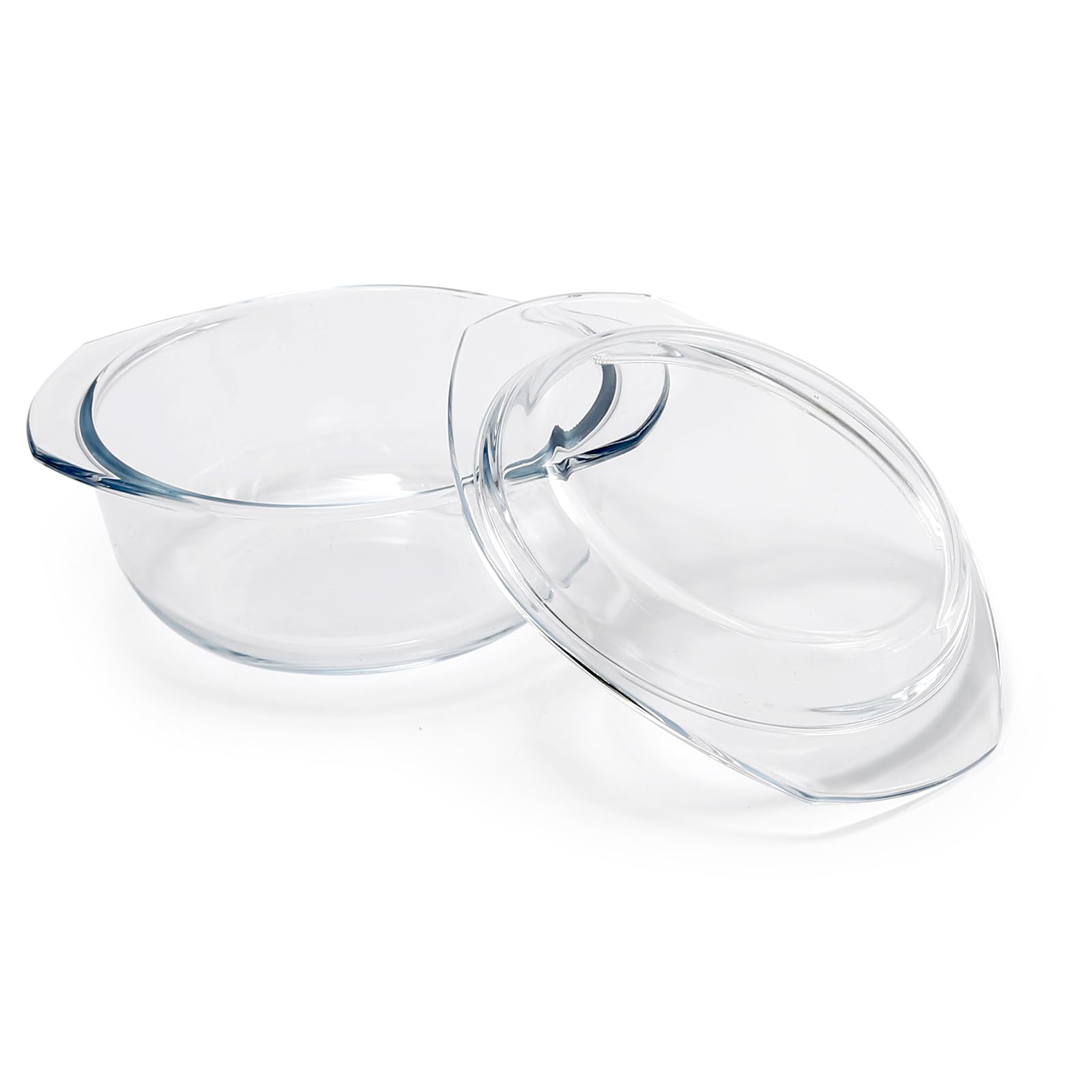 Premium Glass Salad Bowls - Includes Soup Bowls with Handles and French Onion Soup Bowls - Ideal for Cooking on Stove and CorningWare Casserole Dish with Lid - Small Glass Bowls for Breakfast Cooking