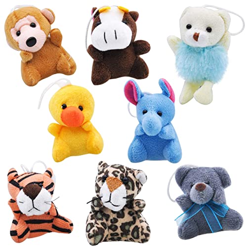 JOYIN 24 Pcs Mini Sea Animal Plush Toys, 3” Stuffed Sea Animal Bulk for Kids Birthday Party Favors, Basket Stuff, Pinata Fillers, Goodie Bag Fillers, School Prizes, Valentine's Day Party Supplies