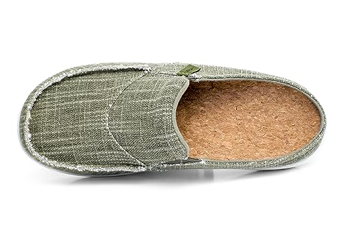 REVITALIGN Women's Siesta Canvas Mule, Olive, 8 Wide