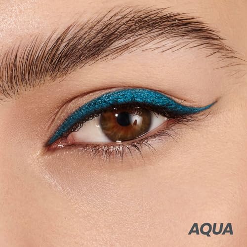 Wonderskin 1440 Longwear Blue Eyeliner Pencil - Waterproof, Sharpenable Eyeliner Pencil and Smudge Proof Blue Eye Liner Pencils (Aqua)