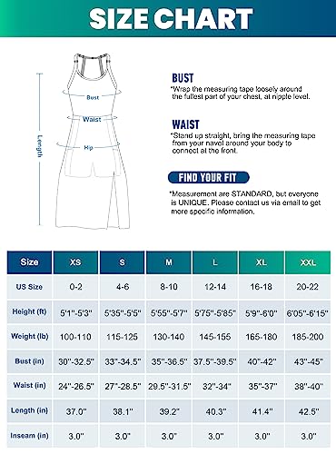 Ewedoos Tennis Dress Adjustable Straps Athletic Dress with Built-in Shorts & Bras Womens Workout Golf Exercise Dresses