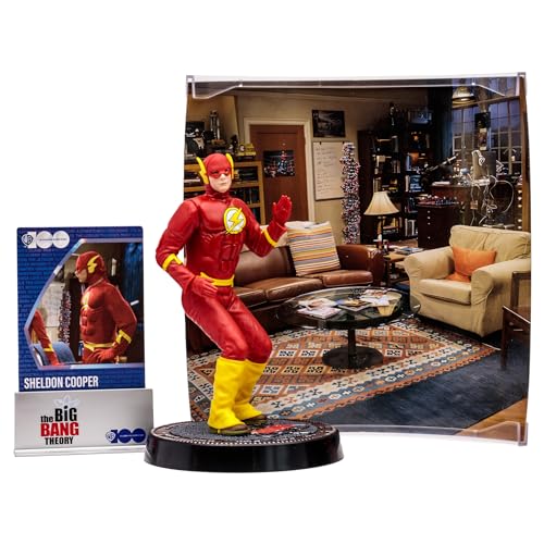 McFarlane Toys - WB 100: Sheldon Cooper (The Big Bang Theory) Movie Maniacs, 6in Posed Figure