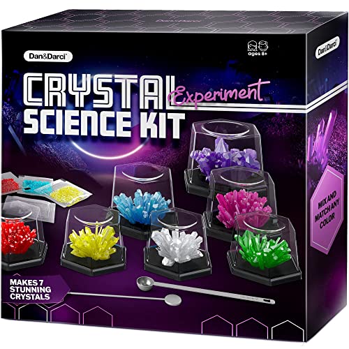 Dan&Darci Crystal Growing Kit for Kids - Science Experiments Gifts for Boys & Girls Ages 8-14 Year Old - Toys Teen Age Boy/Girl Arts & Crafts Kits - Cool Projects Ideas 8 9 10 11 12 Yr Olds