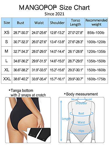 MANGOPOP Bodysuit for Women Square Neck Short Sleeve Shirt Tops