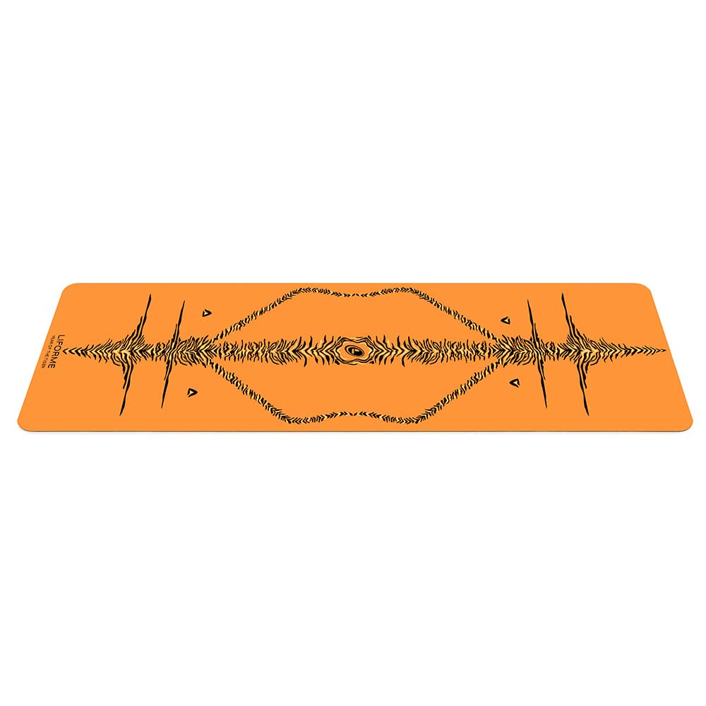 Liforme Year of The Tiger Yoga Mat- Free Yoga Bag, Patented Alignment System, Warrior-Like Grip, Non-Slip, Eco-Friendly, Sweat-Resistant, Long, Wide and Thick for Comfort