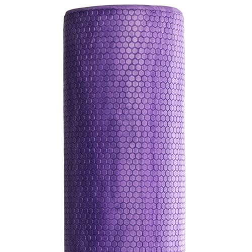 OPTP PRO-Roller Standard Density Foam Roller – Medium Density Foam Roller for Physical Therapy, Pilates, Yoga Foam Roll Exercises, and Muscle Recovery - Purple 36" x 4"