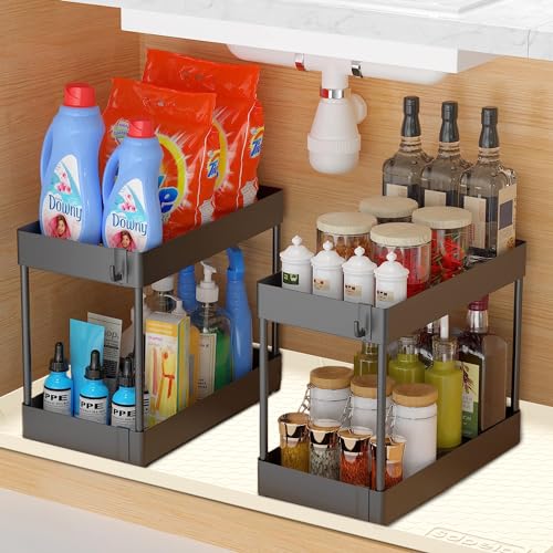 Sdpeia Under Sink Organizer Waterproof Under Sink Mat for Kitchen and Bathroom - Protects Cabinets from Leaks 19 x 12 inches Shelf Liner Feeding Mat Litter Mat(Orange)