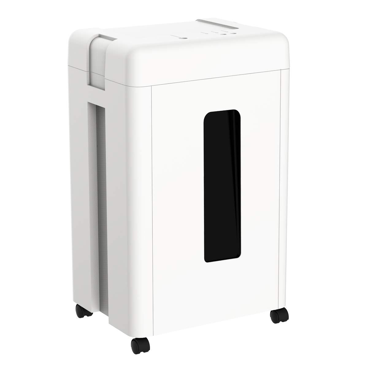 WOLVERINE 15-Sheet Super Micro Cut High Security Level P-5 Heavy Duty Paper/CD/Card Shredder for Home Office, Ultra Quiet by Manganese-Steel Cutter and 8 Gallons Pullout Waste Bin SD9520 (White ETL)