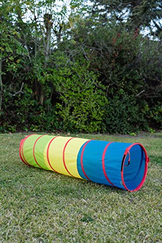 Pacific Play Tents 20560 Primary Colors 6' Play Tunnel 72" x 19" x 19"