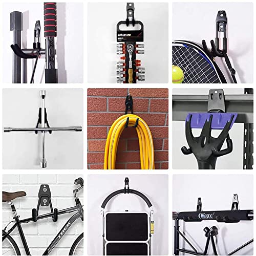 Heevir Garage Storage Utility Hooks - 2.8 Inch Wall Mount Hanging Hook, Tool Organizer, Heavy Duty Double Hook