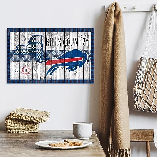 Rico Industries NFL Football Buffalo Bills This is Bills Country 11" x 19" Home Décor Wood Sign