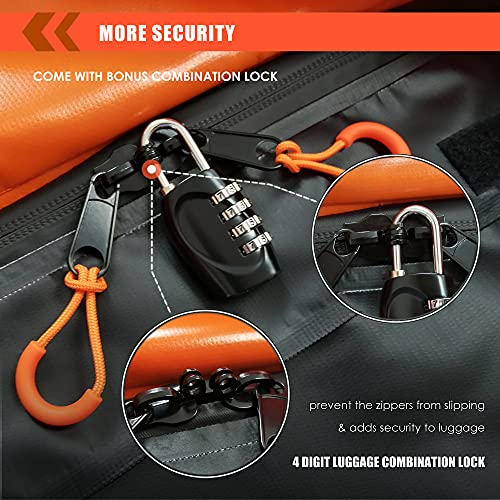 MeeFar Hitch Mount Cargo Carrier Bag Soft Shell 100% Waterproof 15 Cubic Feet (58" 19" 24") Include 8 Reinforced Straps for Truck Pickup All Vehicle with Steel Cargo Basket