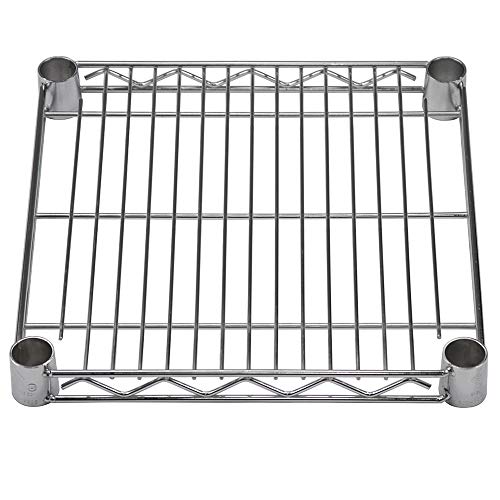 Shelving Inc. 14" d x 14" w Chrome Wire Shelving with 2 Tier Shelves, Weight Capacity 800lbs Per Shelf