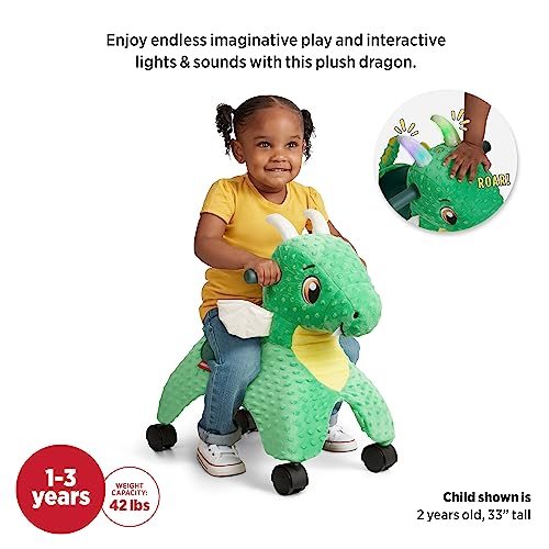 Toddler Toys 2-3, Baby Toys for Kids, One Year Old Girl Birthday Gifts and 1 Year Old Boy Gifts, Radio Flyer Jade The Magical Touch Dragon, for Ages 1-3, Green