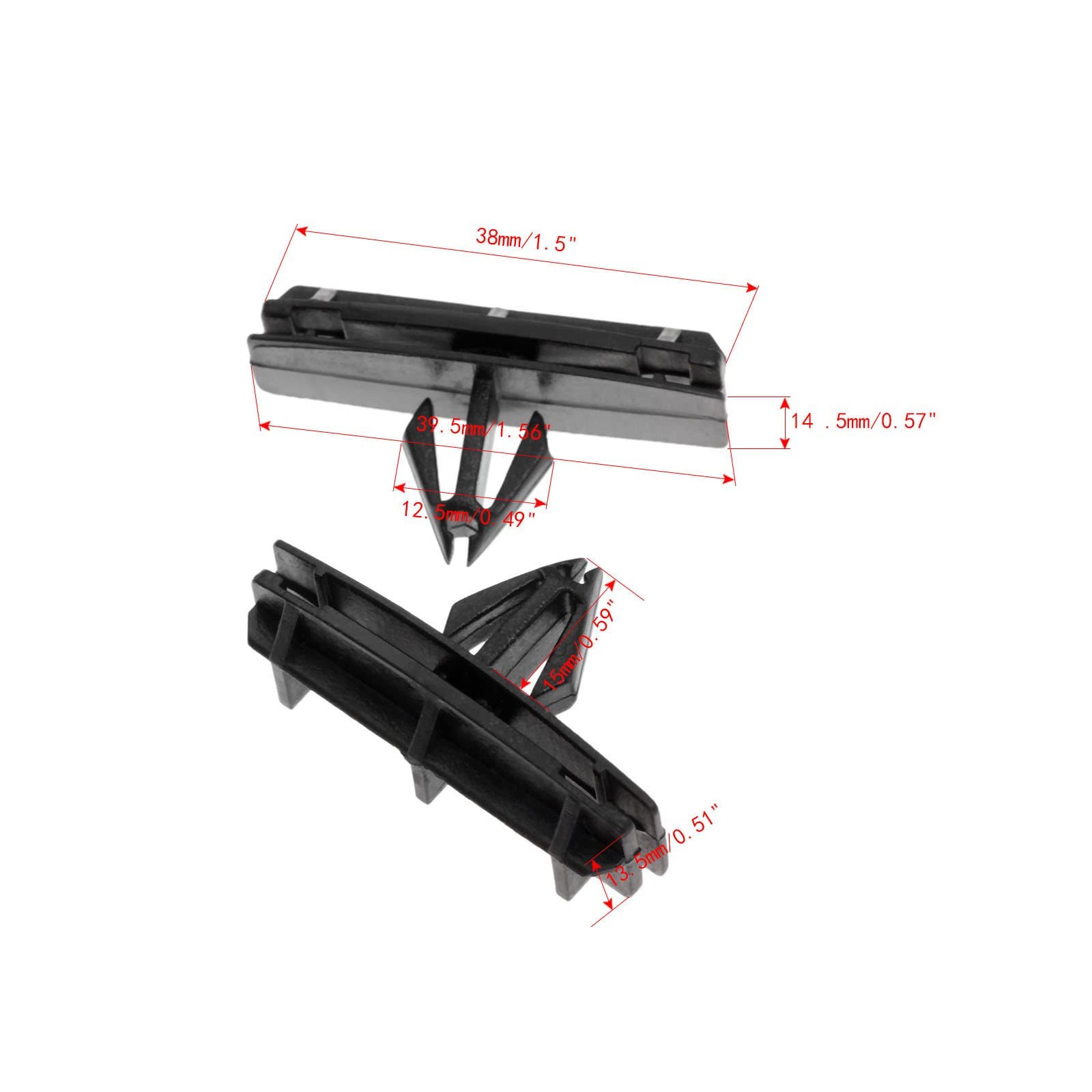 Mtsooning 50PCS Fender Flare & Rocker Moulding Clip 68039280-AA Replacement for Wrangler Unlimited Jk