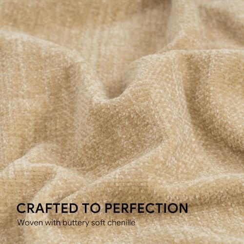RECYCO Buffalo Paid Chenille Throw Blanket for Couch, Soft Cozy Decorative Buffalo Check Blanket Throw with Tassels for Bed Sofa, Lightweight Chenille Knitted Throw, Plaid Navy Off White, 50'' x 60''