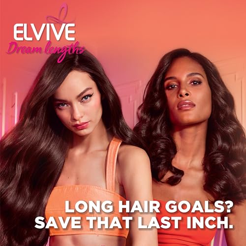 L'Oreal Paris Elvive Dream Lengths Restoring Shampoo With Fine Castor Oil and Vitamins B3 and B5 for Long, Damaged Hair, Visibly Repairs Damage Without Weighdown With System, 28 Fl Ounce