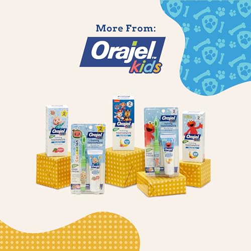 Orajel Kids Paw Patrol Fluoride-Free Training Toothpaste, Natural Fruity Fun Flavor, #1 Pediatrician Recommended , 1.5oz Tube