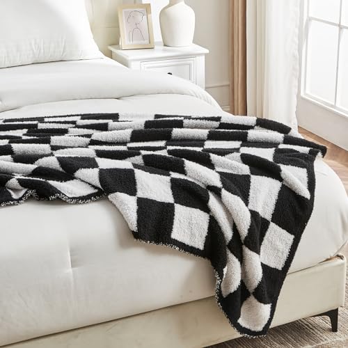 lifein Fall Throw Blanket for Couch-Soft Fuzzy Plush Fur Blanket,Cozy Fluffy Chunky Knitted Throw Blanket,Comfy Sherpa Blanket&Throws for Autumn,Bed,Sofa,Chair,Home Decor,Gift (50 * 60'',Brown)