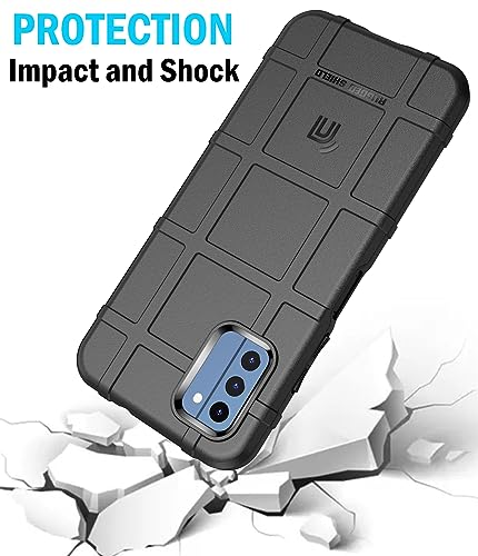 Case with Clip for Nokia C300 Phone, Nakedcellphone Special Ops Armor Rugged Shield Protective Cover and [Rotating Ratchet] Belt Hip Holster [Matte Grip Texture] - Black