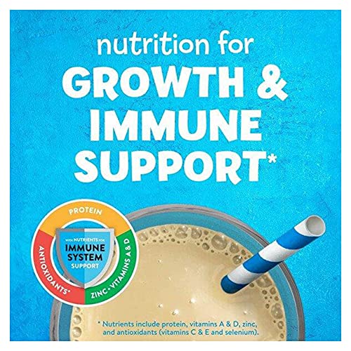 PediaSure Grow & Gain with Immune Support, Kids Protein Shake, 27 Vitamins and Minerals, 7g Protein, Helps Kids Catch Up On Growth, Non-GMO, Gluten-Free, Banana 8-fl-oz Bottle, 24 Count