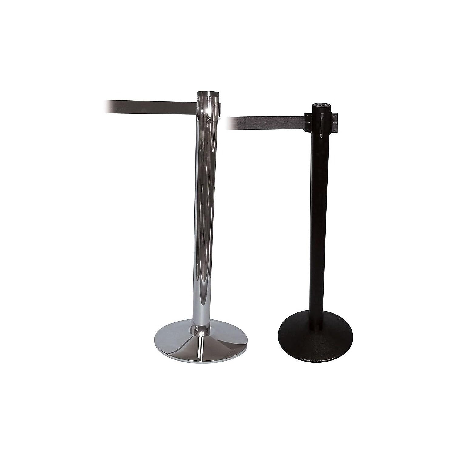 Tatco Adjusta-Tape Stanchion Post, Black